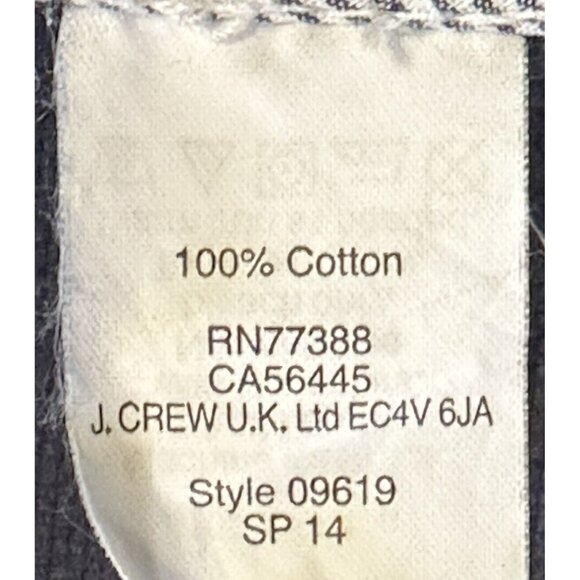 J Crew Womens Coat 09619 Hooded Canvas Basket Weave Royal Blue Small - Picture 11 of 13